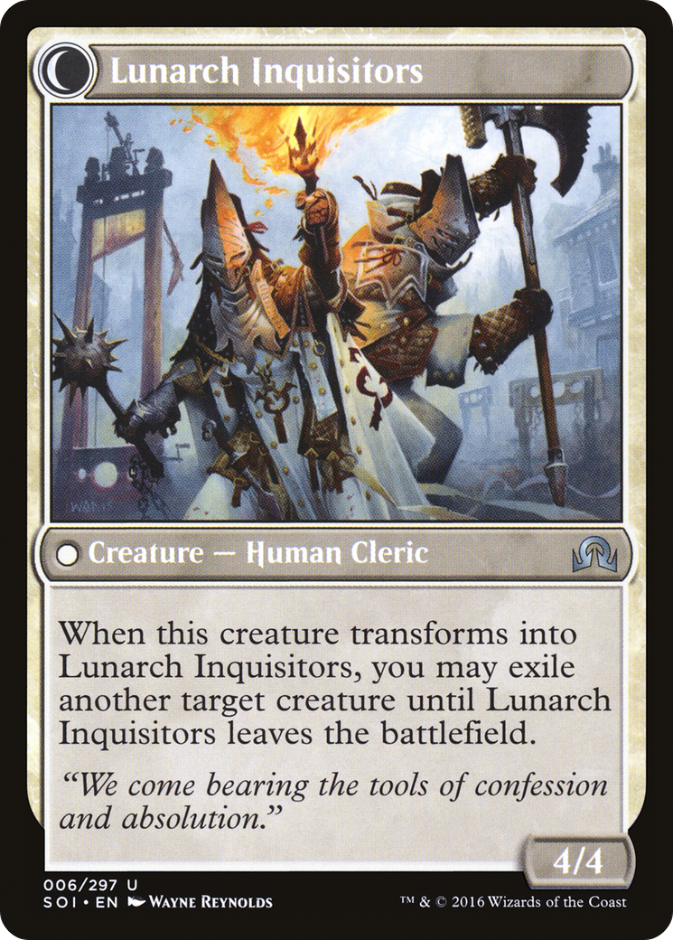 Avacynian Missionaries // Lunarch Inquisitors Card Image