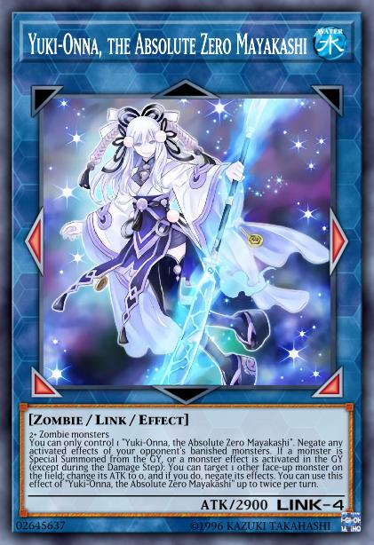 Yuki-Onna, the Absolute Zero Mayakashi Card Image