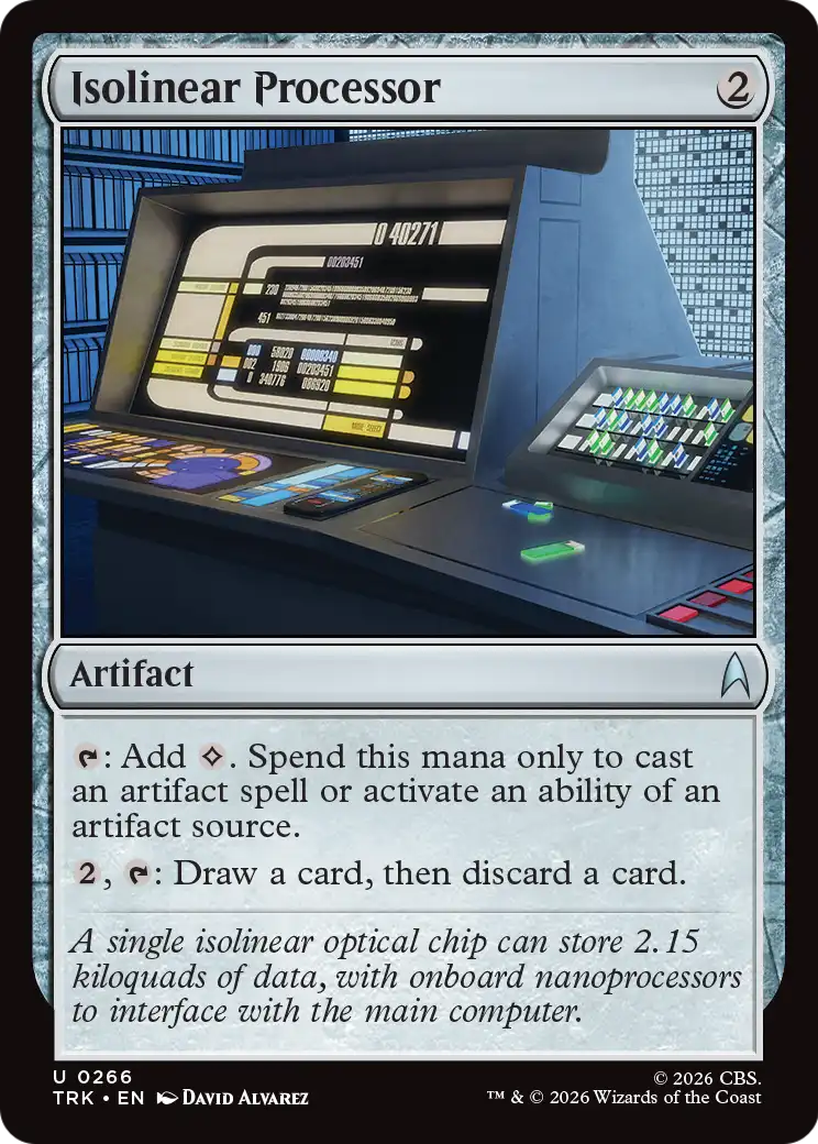 Isolinear Processor Magic: The Gathering card