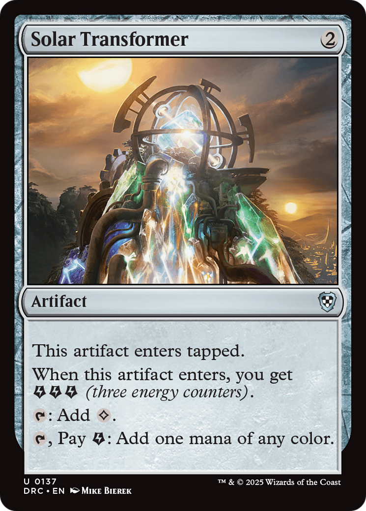 Solar Transformer Card Image