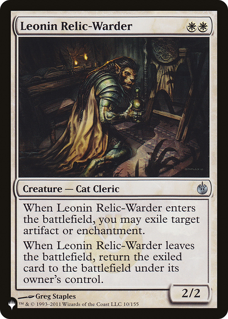 Leonin Relic-Warder Card Image