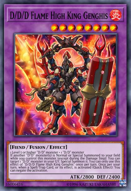 D/D/D Flame High King Genghis Card Image
