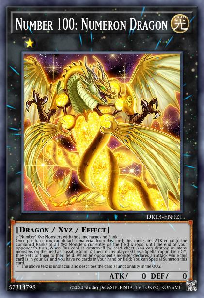 Number 100: Numeron Dragon Card Image