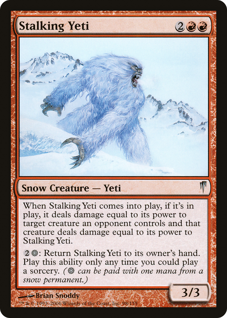 Stalking Yeti Card Image