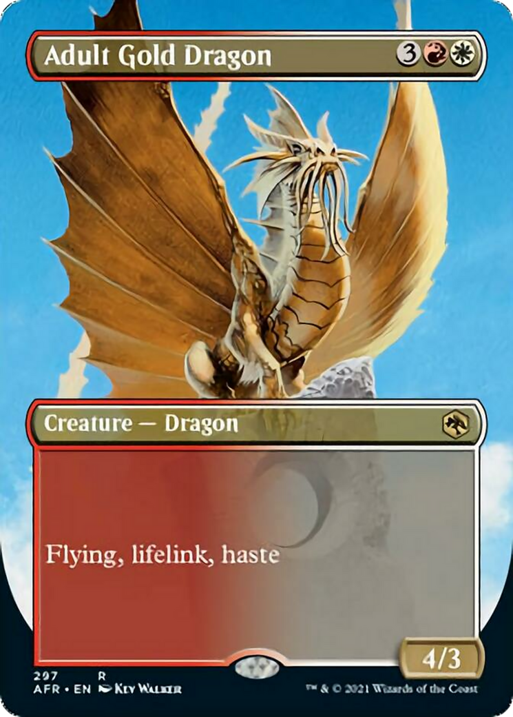 Adult Gold Dragon Card Image