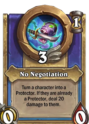 No Negotiation Card Image