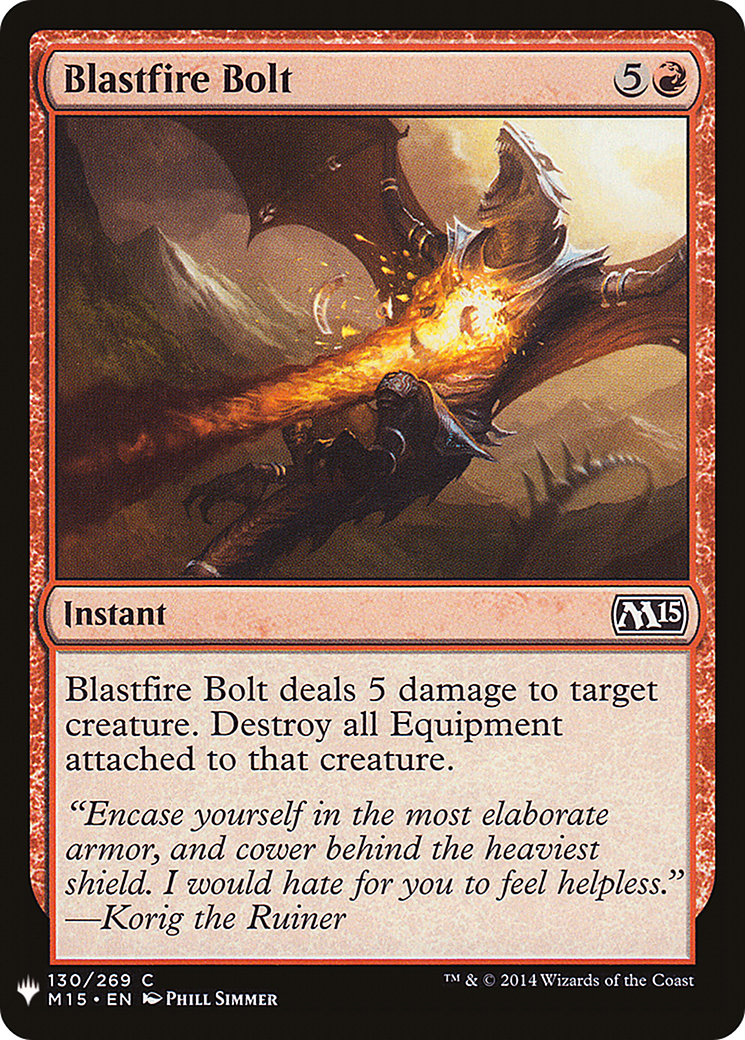 Blastfire Bolt Card Image