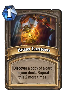 Brass Lantern Card Image