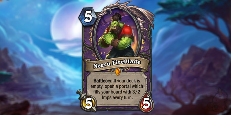 YiLingShu Reveals a New Forged in the Barrens Legendary Warlock Card - Neeru Fireblade