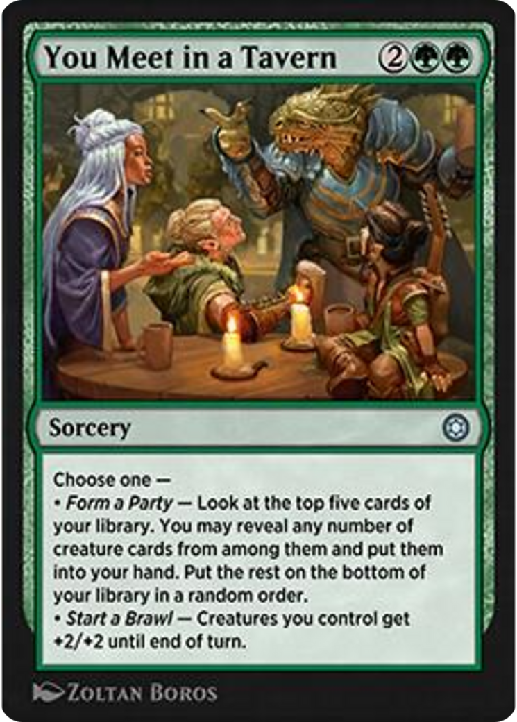 You Meet in a Tavern Card Image