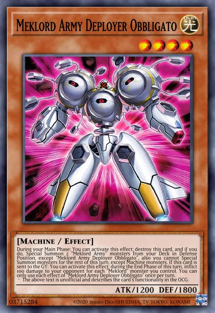 Meklord Army Deployer Obbligato Card Image