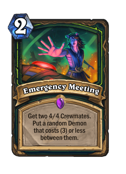 Emergency Meeting Card Image