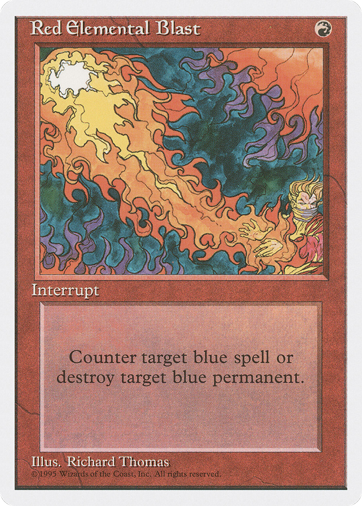 Red Elemental Blast Card Image