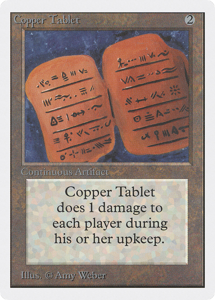 Copper Tablet Card Image