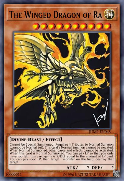 The Winged Dragon of Ra Yu-Gi-Oh Card, Art 2