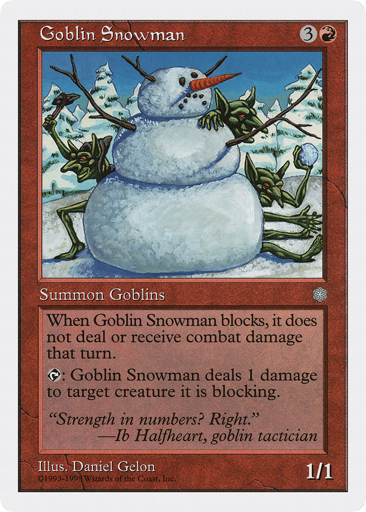 Goblin Snowman Card Image