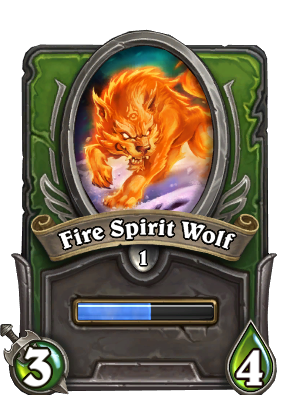 Fire Spirit Wolf Card Image