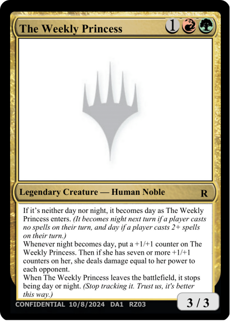 The Weekly Princess Card Image