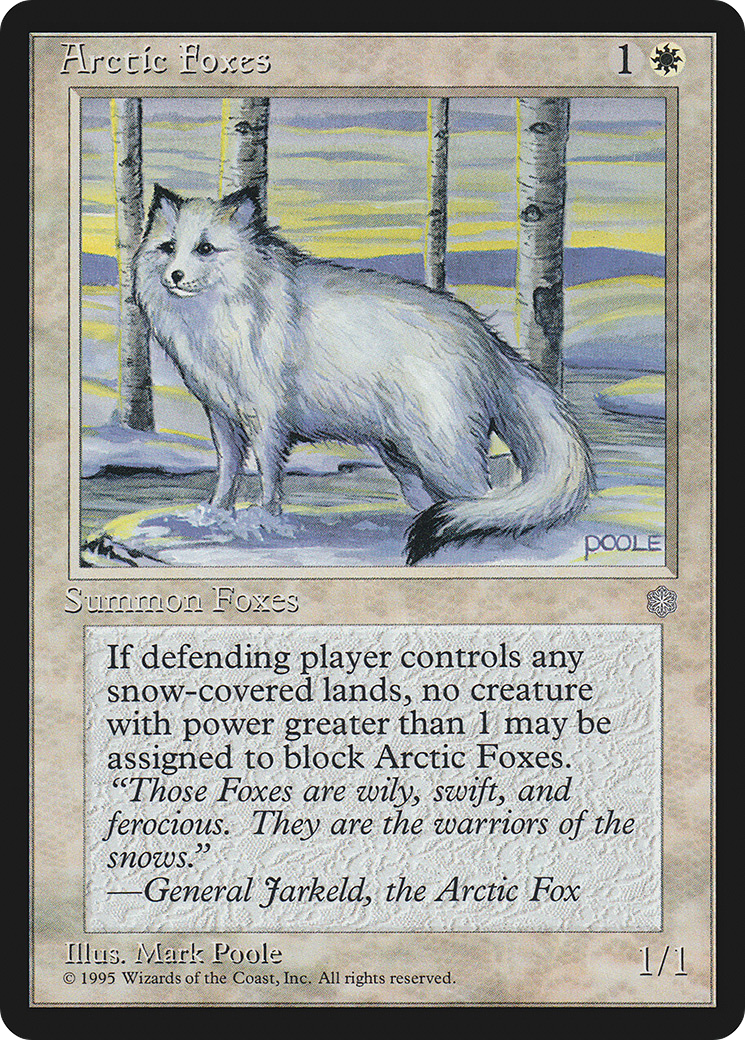 Arctic Foxes Card Image