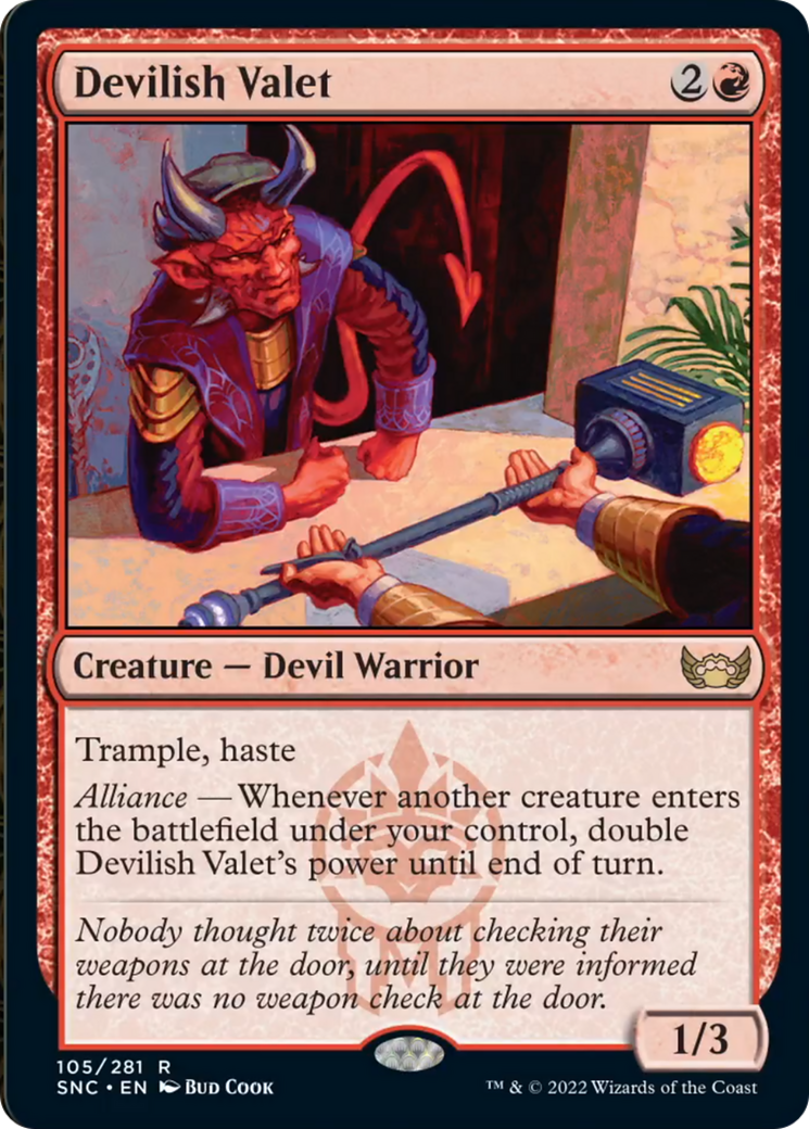 Devilish Valet Card Image