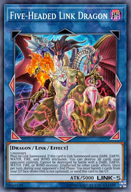 Five-Headed Link Dragon Card Image