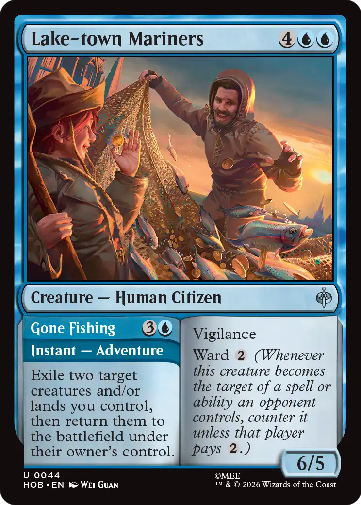 Gone Fishing Magic: The Gathering card