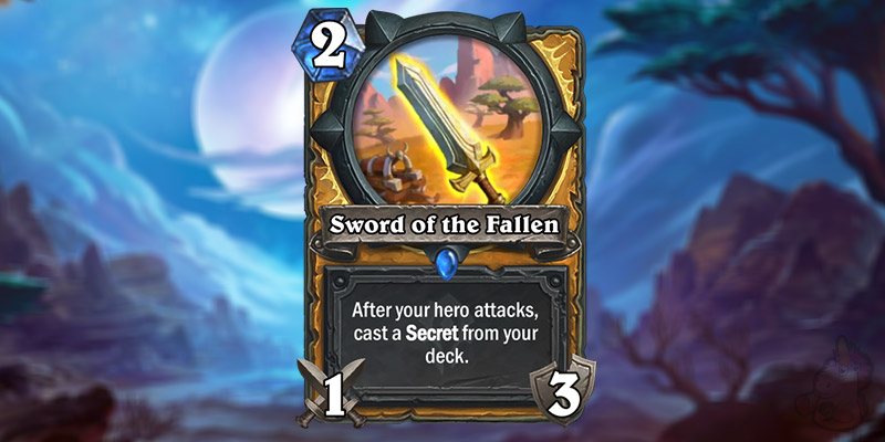 Antony Giusto Reveals a New Forged in the Barrens Paladin Card - Sword of the Fallen