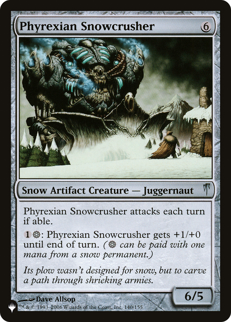 Phyrexian Snowcrusher Card Image