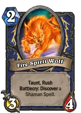 Fire Spirit Wolf Card Image