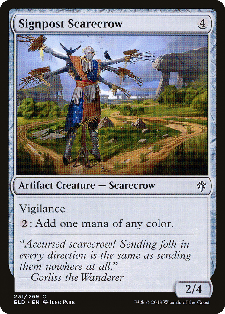 Signpost Scarecrow Card Image