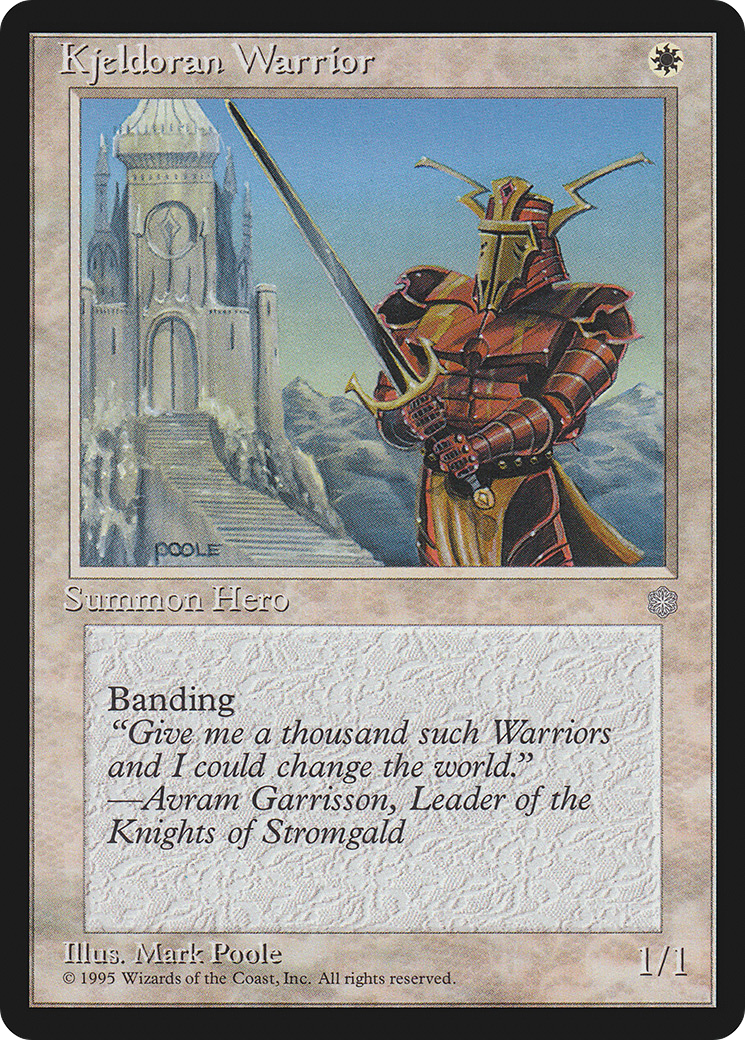 Kjeldoran Warrior Card Image