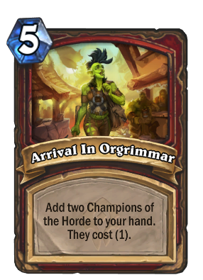 Arrival In Orgrimmar Card Image
