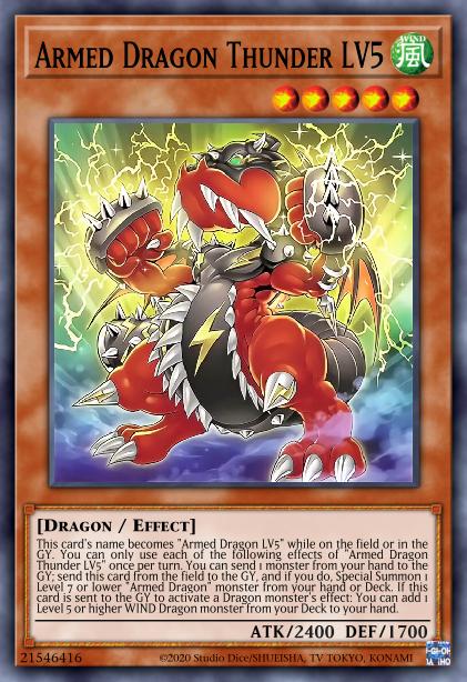Armed Dragon Thunder LV5 Card Image
