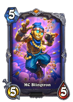 MC Blingtron Signature Card Image