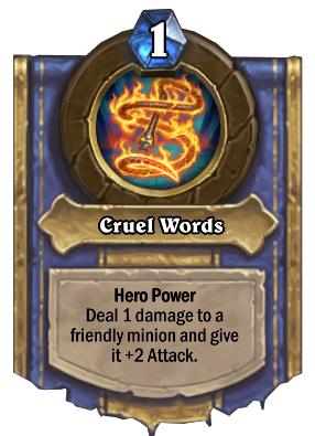 Cruel Words Card Image
