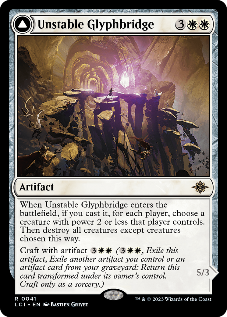 Unstable Glyphbridge // Sandswirl Wanderglyph Card Image