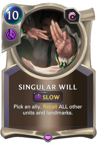 Singular Will Card Image