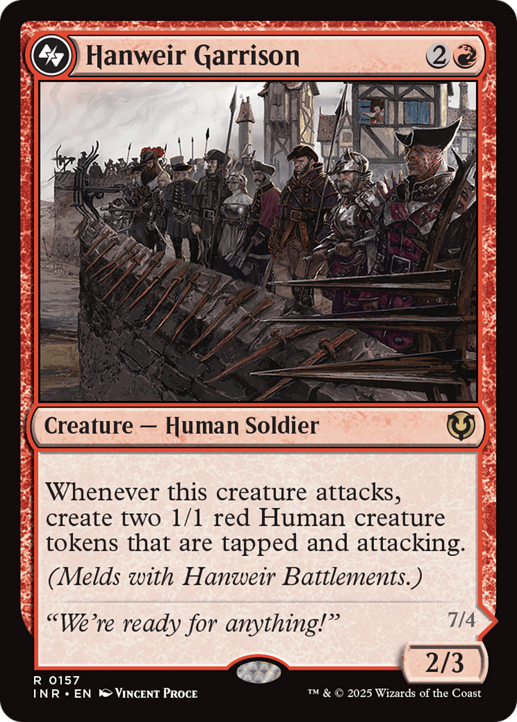 Hanweir Garrison // Hanweir, the Writhing Township Card Image
