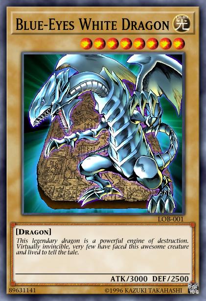 Blue-Eyes White Dragon Yu-Gi-Oh Card, Art 3