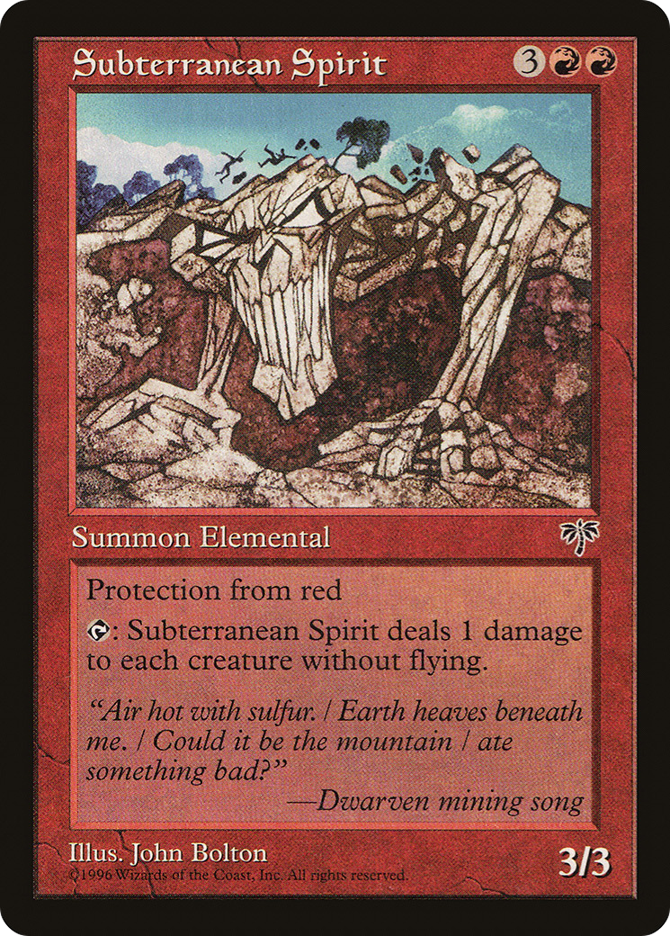 Subterranean Spirit Card Image