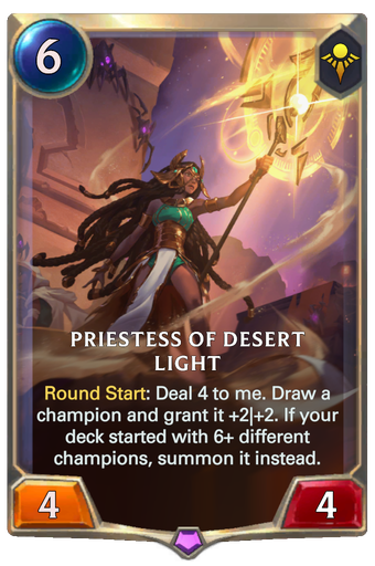 Priestess Of Desert Light Card Image