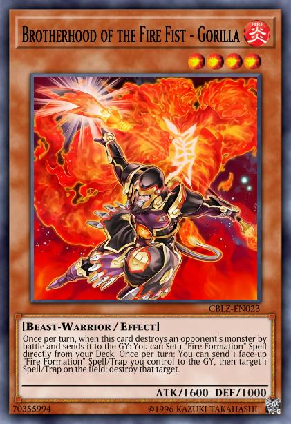 Brotherhood of the Fire Fist - Gorilla Card Image