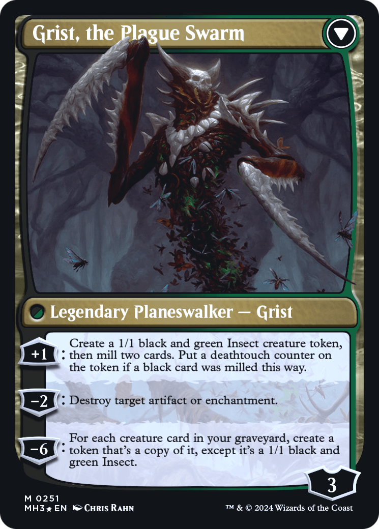 Grist, Voracious Larva // Grist, the Plague Swarm Card Image