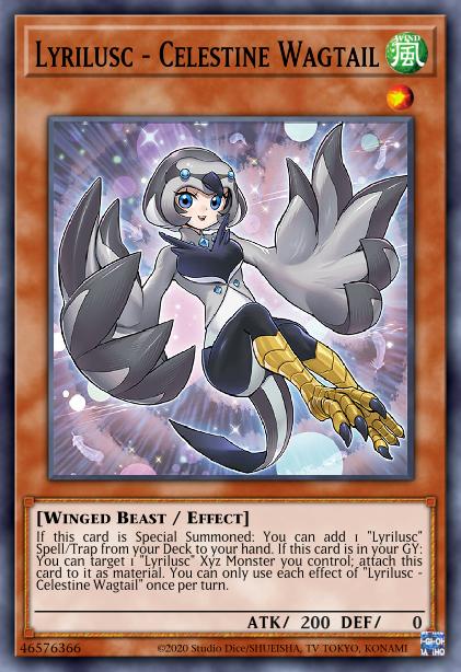 Lyrilusc - Celestine Wagtail Card Image