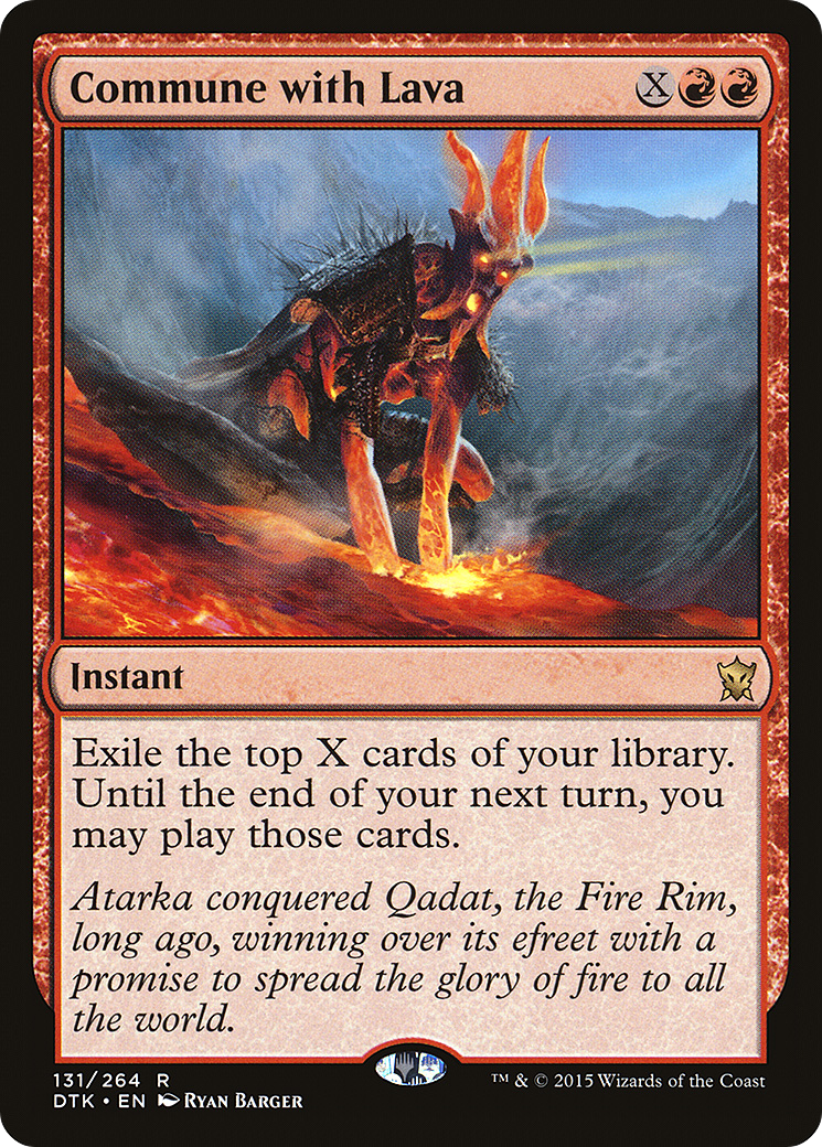 Commune with Lava Card Image