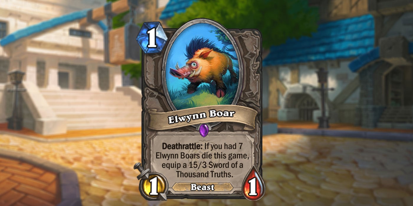 New Card Revealed for United in Stormwind by Sway Bae - Elwynn Boar & Sword of a Thousand Truths