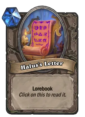 Halus's Letter Card Image