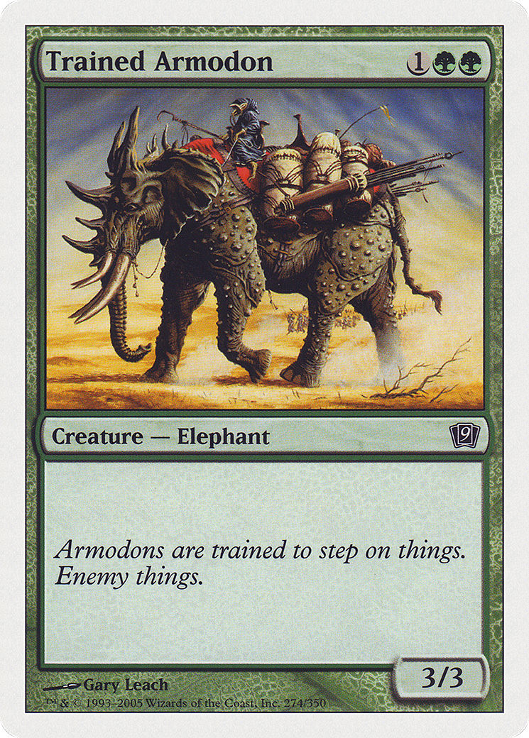 Trained Armodon Card Image
