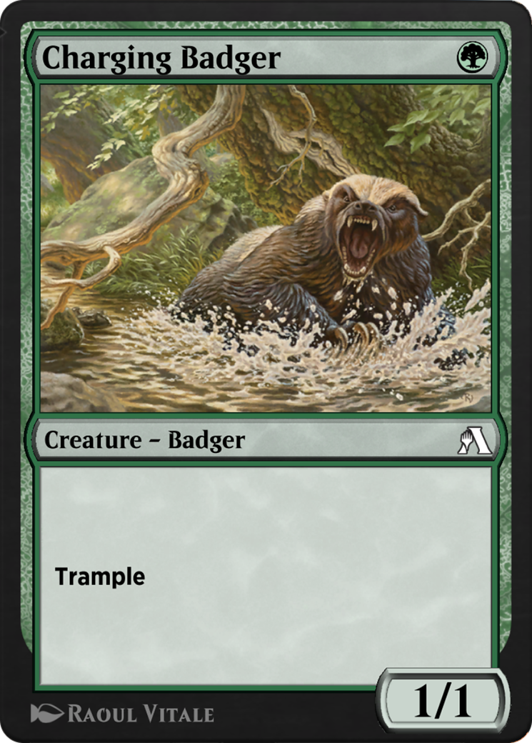 Charging Badger Card Image