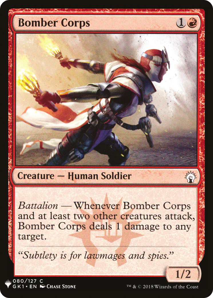 Bomber Corps Card Image